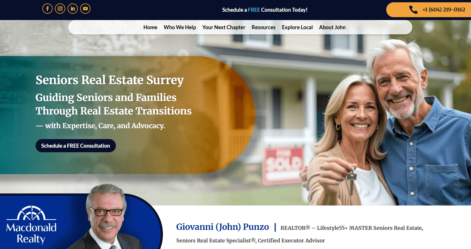 Website cover Senior Services Website cover